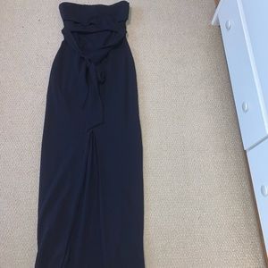 Navy Blue floor length formal gown